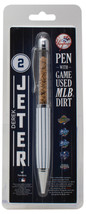 Derek Jeter New York Yankees Penna Con Gioco Usato Finale Stagione MLB Dirt - £31.09 GBP