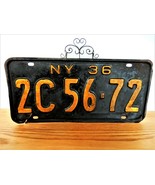 1936 New York State NY 36 Car Truck License Plate - $68.35 CAD