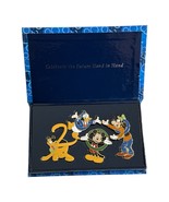 Y2K WDW 2000 Celebrate the Future Hand box set 4 pins Mickey Pluto Goofy... - €21,17 EUR