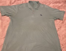 Tommy Bahama Blue Knit Polo Shirt Pullover Mens Size 3XL Logo - £31.78 GBP