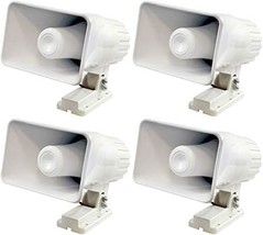 4 Pack Of Pyle Phsp4 6 Inch 50 Watt Indoor/Outdoor Home Pa Horn Speakers. - £67.90 GBP