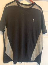 Men&#39;s Fila activewear Tee shirts LOT OF 3 SHIRTS XL gray, black and blue - $25.89