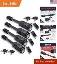 Trailer Hitch Lock Set - 4 Keyed Alike Locking Pins for 2" Hitch Class I... - $174.13