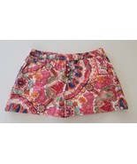 Tommy Hilfiger Women’s Paisley Floral Print Shorts Size 6 Pink Orange Co... - £14.90 GBP