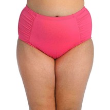 La Blanca Tummy Control Side Shirred High Waist Bikini Bottom Ginger Pin... - £25.59 GBP