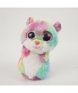 TySilk Beanie Boo Rainbow Colored Hamster Rodney Pink Glitter Eyes 6 inc... - £6.57 GBP