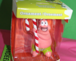 Amer Greetings Spongebob Patrick With Candy Cane Christmas Holiday Ornam... - £23.29 GBP