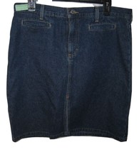 Tommy Hilfiger Denim Jean Skirt Size 13 Split Front - $14.26