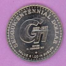 1977 Guelph Ontario Trade Token or Dollar Guelph 150th Anniversary Nickel - £4.67 GBP