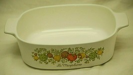 Pyrex Corning Ware Casserole Baking Dish Spice of Life 2 Quart Vintage 70&#39;s USA - £19.77 GBP