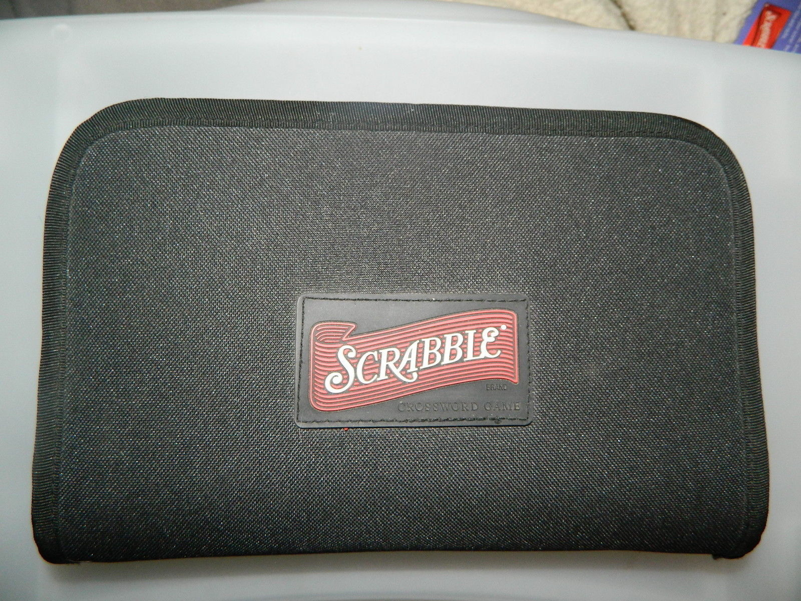 Primary image for Scrabble Travel Board Game in Black Zippered Case-Complete
