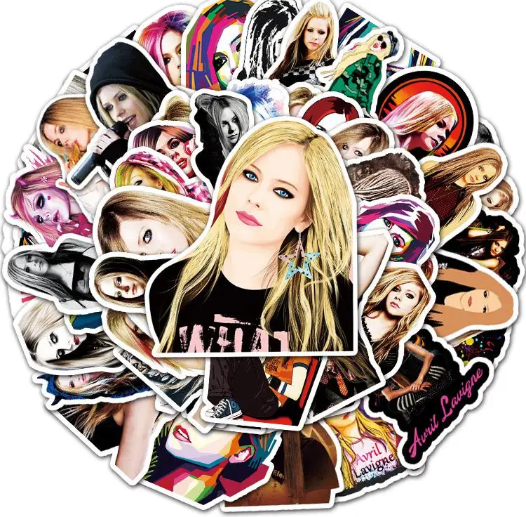 10/30/50pcs European And American Rock Queen Avril Ramona Lavigne Graffiti Idol - £6.94 GBP+