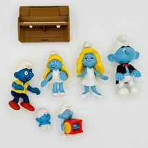 Lot of Smurf Figures - Smurfette, Piano, Mini - Jakks Peyo Deagostini - £9.35 GBP