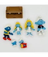 Lot of Smurf Figures - Smurfette, Piano, Mini - Jakks Peyo Deagostini - $11.87