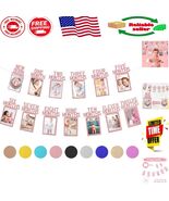 Elegant 1st Birthday Photo Banner with Rose Gold for Milestones Up to 12 - $23.90 CAD