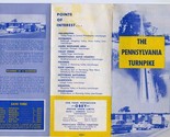 Pennsylvania Turnpike Brochure 1950&#39;s Important Information Map Mileage ... - $17.82