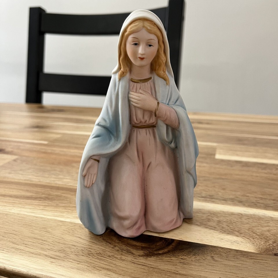 Vintage Homco Christmas Nativity Replacement 5599 Mother Mary Figurine - $12.34