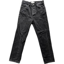 Reformation Seattle Wash Jeans Black Denim Buttonfly Straight Leg 12710 ... - $18.70