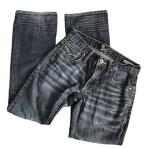 Buckle Bke Vintage Womens Jeans Mechanic Straight Leg Distressed Denim Blue 27S - £12.83 GBP