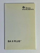 Pre-owned ~ Texas Instruments BA II Plus Calculator Owners Manual (2004, 040704) - £11.34 GBP