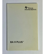 Pre-owned ~ Texas Instruments BA II Plus Calculator Owners Manual (2004,... - £11.51 GBP