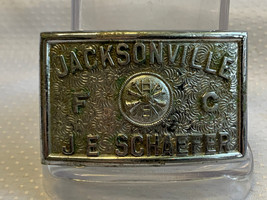 Jacksonville FC J.E. Schaefer Belt Buckle 1.5&quot; Loop Silvertone Mens Acce... - £23.94 GBP