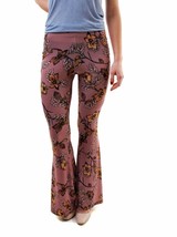 FOR LOVE &amp; LEMONS Womens Trousers Flower Print Elegant Multicolor Size XS - £53.02 GBP