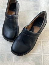 boc born concept peggy clogs shoes Leather upper Women EU 39 black Size 8 US - £21.41 GBP