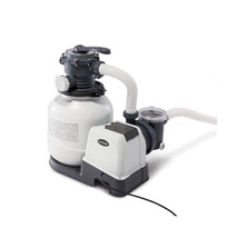 Intex 2100 GPH Above Ground Pool Sand Filter Pump w/ Deluxe Pool Maintenance Kit - £257.38 GBP