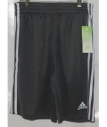 Adidas AH5547 Large 14/16 Classic Gray White Stripped Shorts Front Pockets - £15.80 GBP