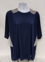 REEBOK XL Men&#39;s Shirt  Lightweight Activewear Blue w/ Gray panels back / sides - £7.60 GBP