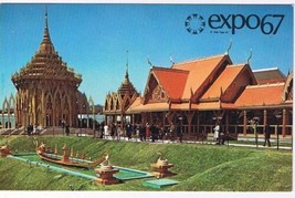 Quebec Postcard Montreal Expo 67 Thailand Pavilion - £2.33 GBP