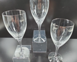 3 Lenox Encore Platinum Iced Tea GlassesSet Elegant Crystal Clear Swirl ... - $76.10