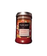 Tuscany Candle Carribean Market Lg Scented Bright &amp; Tropical 18 Oz Essen... - $20.74