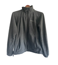 Columbia Sportswear Full Zip Fleece Jacket Women&#39;s Size M Gray Zipper Pockets - £11.92 GBP