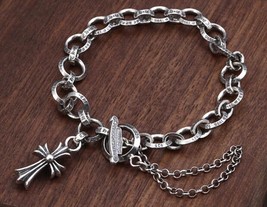 Chrome Watch Band Seventh Bracelet Cross/Hearts mm6 Designer Kith Noah Vetements - £14.78 GBP+