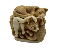 Harmony Kingdom Rather Large Friends Resin Cats Trinket Box Kittens Stac... - $24.00