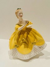 Royal Doulton Figurine England Sculpture 1965 The Last Waltz Yellow Dress 2315 - $173.25