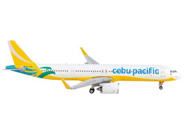 Airbus A321neo Commercial Aircraft &quot;Cebu Pacific&quot; Yellow and White 1/400 Diecast - £48.62 GBP