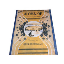 Jerome Remove &amp; Co. “Aloha OE” Queen Liliuokalani Vintage Sheet Music - $13.88