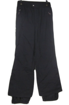 OBERMEYER UTILITY SHELL Men&#39;s Medium NYLON BLACK SKI SNOWBOARD PANTS ZIP... - £32.75 GBP