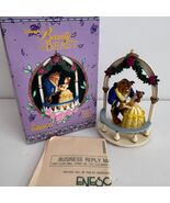 Enesco Christmas Ornament Cake Top Disney Beauty &amp; The Beast Love&#39;s Swee... - $326.70 MXN