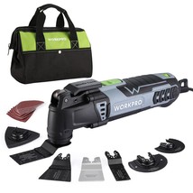 WORKPRO Oscillating Multi-Tool Kit, 3.0 Amp Corded Quick-Lock Replaceabl... - £86.29 GBP