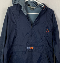 Vintage Nike Jacket Windbreaker Embroidered Swoosh Pullover Navy Mens Medium - £30.55 GBP