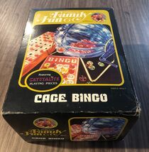 Vintage 1971 HASBRO World Of Family Fun BINGO Game Set Cage 75 Bingo Balls - $24.74