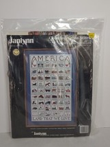 Janlynn Counted Cross Stitch #977-78 America Land That We Love 1988 New (H) - £50.54 GBP