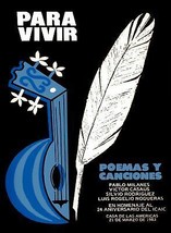807.Decoration wall design Design 18x24 Poster.Para vivir.Pablo Milanes,... - $28.00