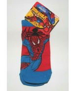 Marvel Toddler Boys Spiderman Socks 1 Pair Red Blue Size 6.5-8 NWT - £2.94 GBP
