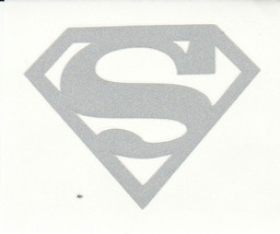 REFLECTIVE Superman fire helmet decal sticker window laptop sizes up to 12&quot; - £2.74 GBP+