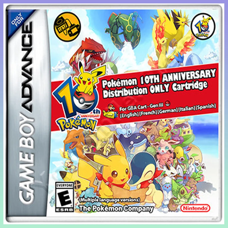 GBA Pokémon 10th Anniversary Gift Pocket Pok É Mon Distribution Card Strap GBA - £22.66 GBP+